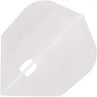 L-Style Champagne Flight L3 Shape Clear White - Dart Flights