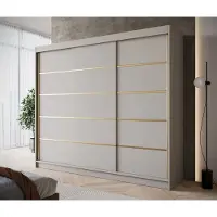 Meubella - Kledingkast Eagle - Beige - 250 cm