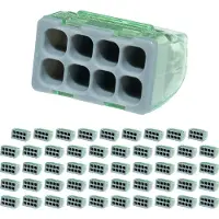 BES LED Lasklem - Vintex - 8 Polig - 0.2-2.5 mm2 - Grijs - 50 Stuks