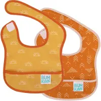 BUMKINS - Starter Bib | Baby Slab (2 stuks) - Sunshine & Grounded (3-9 maanden)