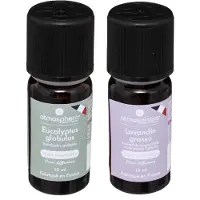 Atmosphera Aromatische Etherische olie - set van 2 geuren - Lavendel en eucalyptus - huisparfum navulling