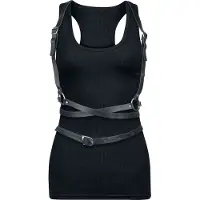Banned - Gothic Harness - Rhune Harness - voor Vrouwen - zwart | Maat Standard