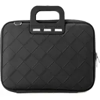 Bombata Intrecciato 13 / 14 inch Laptoptas Unisex - Vlechtpatroon - Zwart