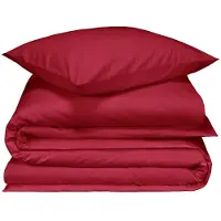 De Witte Lietaer Dekbedovertrek Laura Burgundy Flanel-140 x 200 / 220 cm | 1-Persoons