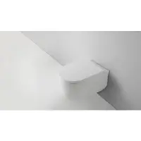 Qeramiq Dely Swirl Wandclosetset - 36.5x53.0cm - diepspoel - rimless - softclose zitting - 35mm - mat wit SW1000767/SW1026257