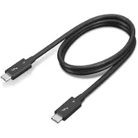 Lenovo Thunderbolt Kabel Thunderbolt 4 Mannelijke Thunderbolt Stekker (USB-C) 0.70 m zwart 8K UHD 4X91K16968