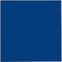 Duni servetten Dark Blue 3-laags 33x33