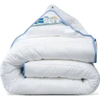 Swedish Sky - Luxe Non-Allergisch Wasbaar 4-Seizoenen Dekbed - Het Echt Ademende Anti-Allergische HolleVezel Dekbed - 260x220 cm (Extra Lang)