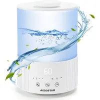 Aigostar Misty 22hiy - Luchtbevochtiger Met Aromatherapie - Geschikt Voor Babykamer & Slaapkamer - Timer