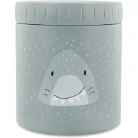 Trixie Thermos container - Mr. Shark - Thermo lunchpot voor kinderen - 500 ML - RVS Lunchbox - Blauw