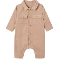 Vertbaudet Ribfluwellen salopette voor baby's beige