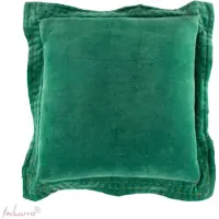 Imbarro - Sierkussen 'Femm' (50cm x 50cm, Groen)