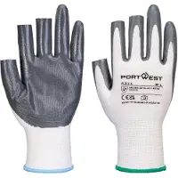 Portwest A311 Grip 13 Nitril 3 vingerloze Handschoen (Pk12)