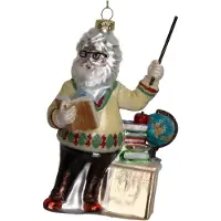 HD Collection Ornament kerstbal Leraar Glas Multi 13.3 cm