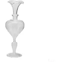 Edg - Vaas- Glas - transparant - D10 x H29 cm - Opening 2,5 cm