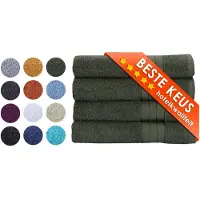 Zavelo Luxe Badhanddoeken - Hotelkwaliteit - Handdoeken - 70x140 cm - 4 Stuks - Groen