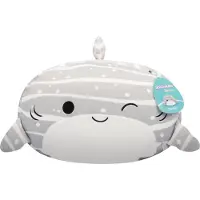 Squishmallows - Sachie - grey striped Whale Shark 30 cm pluche