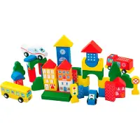 Playtive Houten bouwset (Stad)