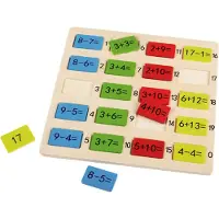 Playtive Houten speelgoed educatief spel (Rekenplaat)