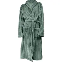 Eleganzzz Teddy Rib Fleece Badjas - olive green - M