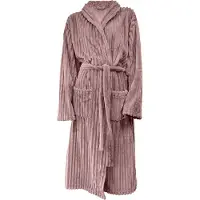 Eleganzzz Teddy Rib Fleece Badjas - old rose - L