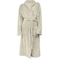 Eleganzzz Teddy Rib Fleece Badjas - beige - S