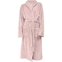 Eleganzzz Teddy Rib Fleece Badjas - light pink - XL
