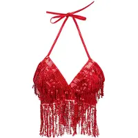Coppens Top festival rood - nvt - Zigeunerkleding | Maat One Size