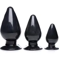Master Series Triple Cones Anaalplug Set Van 3