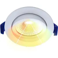EcoDim Led inbouwspot | Rond | 2700-4000K | Wit | Ø 68mm | IP65 | Dimbaar | 5W