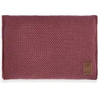 Knit Factory Maxx Sierkussen - Rechthoekig kussen - Kussen woonkamer - Bank kussen - Decoratie kussen - Stone Red - 60x40 cm - Kussenhoes inclusief kussenvulling