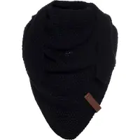 Knit Factory Coco Omslagdoek/Sjaal Junior - Zwart - 140x60 cm