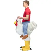 Coppens Volwassenenkostuum Funny kip Nuggie - nvt - Dieren | Maat One Size |
