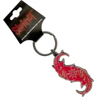 Slipknot - Goat S Sleutelhanger - Rood/Grijs