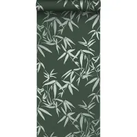 Origin Wallcoverings behang bamboe bladeren donkergroen - 347738 - 0,53 x 10,05 m