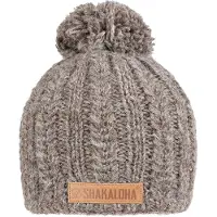Shakaloha Gebreide Wollen Muts Heren & Dames Beanie Hat van schapenwol met polyester fleece voering - Binz Beanie LBrown Unisex - One Size Wintermuts