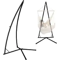 AMANKA Tot 120kg: Metalen Hangstoel Standaard - 215cm Hangstoel Frame Metaal - Balkon Terras Tuin Houder