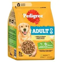 Pedigree 3x droogvoer gevogelte en groenten 3kg