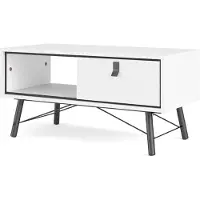 Ebuy24 Rye salontafel 1 lade mat wit.