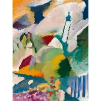 PGM Kunstdruk Wassily Kandinsky - Kirche in Murnau 60x80cm