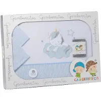 Gamberritos beddengoed Unicorn 120 x 180 cm blauw