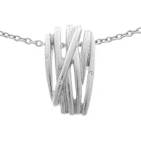 Orphelia Dames 925 Sterling Zilveren Ketting met Hanger - Zilver ZH-6038