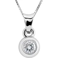 Orphelia HD-4082/1 - Hanger - 18 Karaat Witgoud / Diamant 0.20 ct