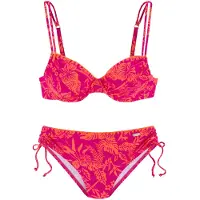 Venice beach Bikini oranje / pink