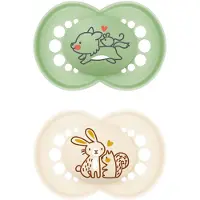 Mam Fopspeen Original Pure Siliconen 16+ Maanden Peppermint & Cotton | 2 stuks