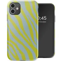 Selencia Vivid Backcover voor de Apple iPhone 11 - Zebra Winter Sky Titanium Yellow