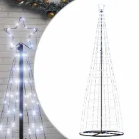 vidaXL LED-kerstboom 550 LEDs koud wit 300 cm