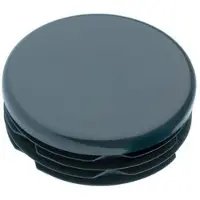 Furniture Legs Europe Inslagdop/meubeldop zwart rond Ø 1,5 cm en hoogte 0,4 cm van kunststof - 4 stuks