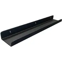Furniture Legs Europe Massief stalen wandplank zwart rechthoek 50 bij 8,5 cm en hoogte 4 cm