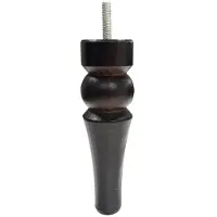 Furniture Legs Europe Meubelpoot bruin rond Ø 4,4 cm en hoogte 15 cm van massief hout (M8)